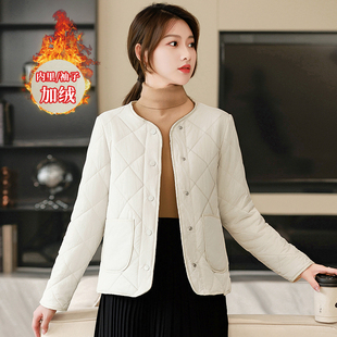 2025冬季新款保暖棉衣轻薄棉服短款丝棉内胆女款打底加绒加厚