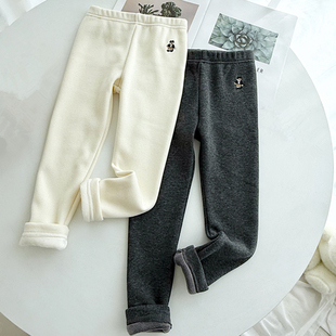运动加绒打底裤 小熊女童休闲裤 TTTM25DC66H 童装 2025秋冬新款