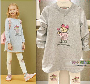 秋冬女童中长款卫衣裙TKOM94962K长裤TKTM94962A