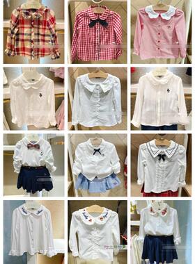 春秋款女童白色衬衣长袖衬衫TKYW91252A YW