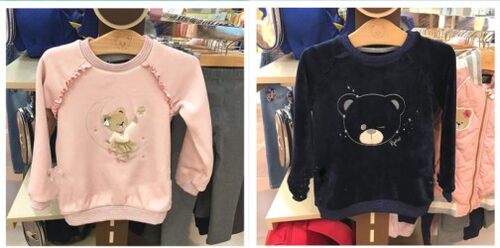 女童加绒圆领长袖卫衣现货冬季