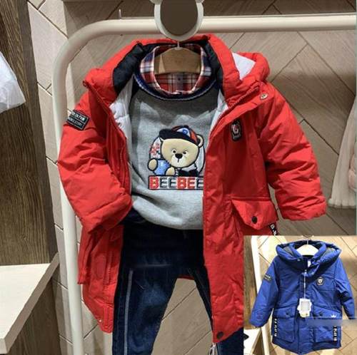 中长款厚实风羽绒服外套童装