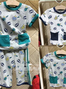 现货夏季款男童短袖T恤休闲运动衫PCRA82411M TM82412M