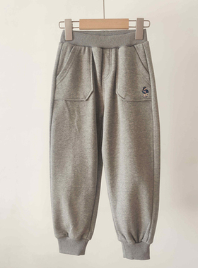 2024秋季新款男童纯棉运动裤卫裤毛圈舒适长裤TTTM24N804R