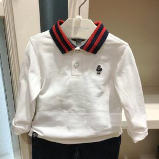 春秋款男童翻领POLO衫全棉SR长袖T恤TKHA201201B