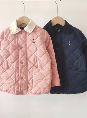 2024卡通小熊童装男女童压格棉服休闲中大童棉衣外套TTJP240T91R