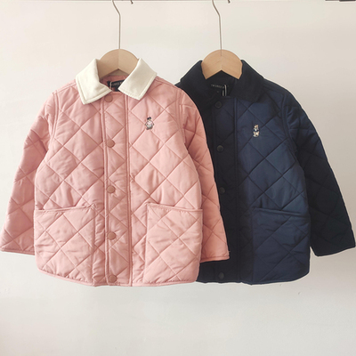 2024卡通小熊童装男女童压格棉服休闲中大童棉衣外套TTJP240T91R