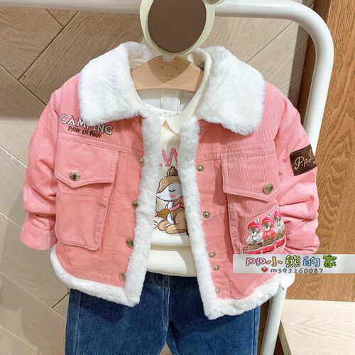 小熊童装女童秋冬季棉衣