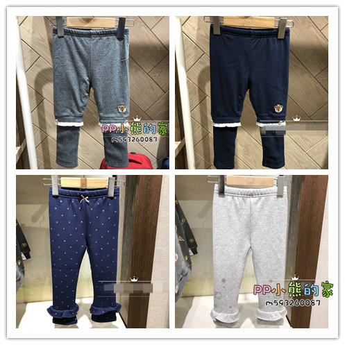 现货秋冬女童打底裤加绒