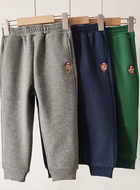 2023冬款男童3色简约加绒休闲运动裤 TTTM238981H