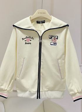 2024女童秋款外套新款洋气中大童海军领儿童上衣外套HBLL24-3-1