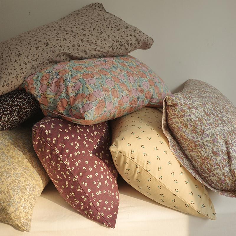 A类枕套针织棉纯棉单人48*74cm