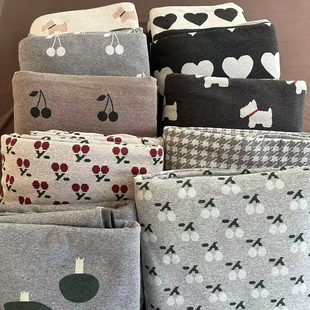 秋冬ins加厚针织全棉提花四件套A类纯棉柔软裸睡天竺棉被套床笠款