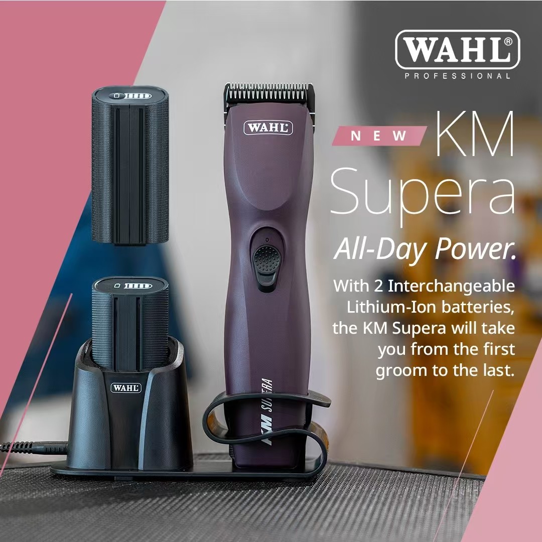 WAHL华尔KM SUPERA无线电推剪专业宠物美容电推无刷电机配双电池图片