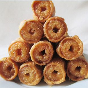 潮汕特产春卷酥即食童年怀旧老零食下午休闲零食油炸酥脆甜圆圈卷