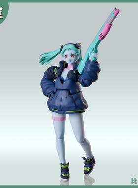 预定金 ANIPLEX BUZZmod. 赛博朋克边缘行者 丽贝卡 可动手办