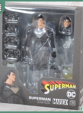 现货 Medicom Toy Mafex 超人归来 氪星 黑超人 黑色战衣版 再版