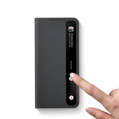 适用于三星s21手机壳新款 带芯片智能免翻盖接听保护套商务真皮皮套 s21ultra智能视窗保护套s21