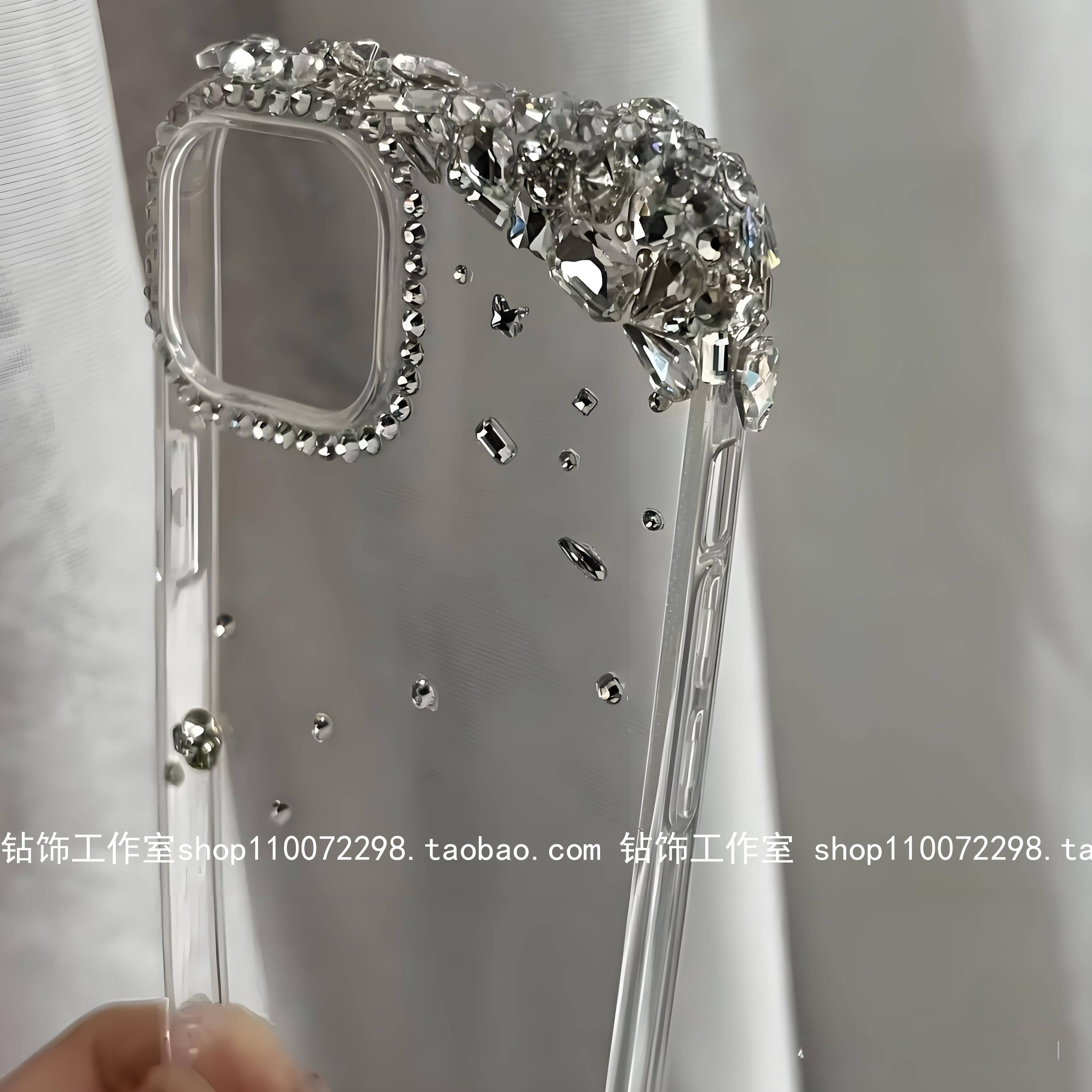 苹果16pro手机壳镶钻女士轻奢112