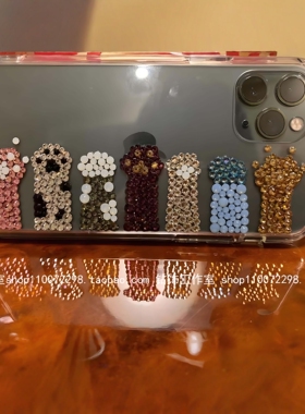 适用苹果iPhone16promax手机壳15pm14plus13mini12定制镶钻保护套