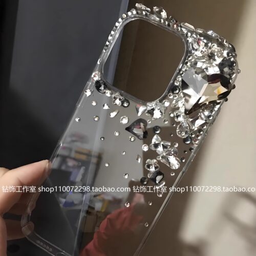 纯手工镶钻iPhone手机壳奢华定制
