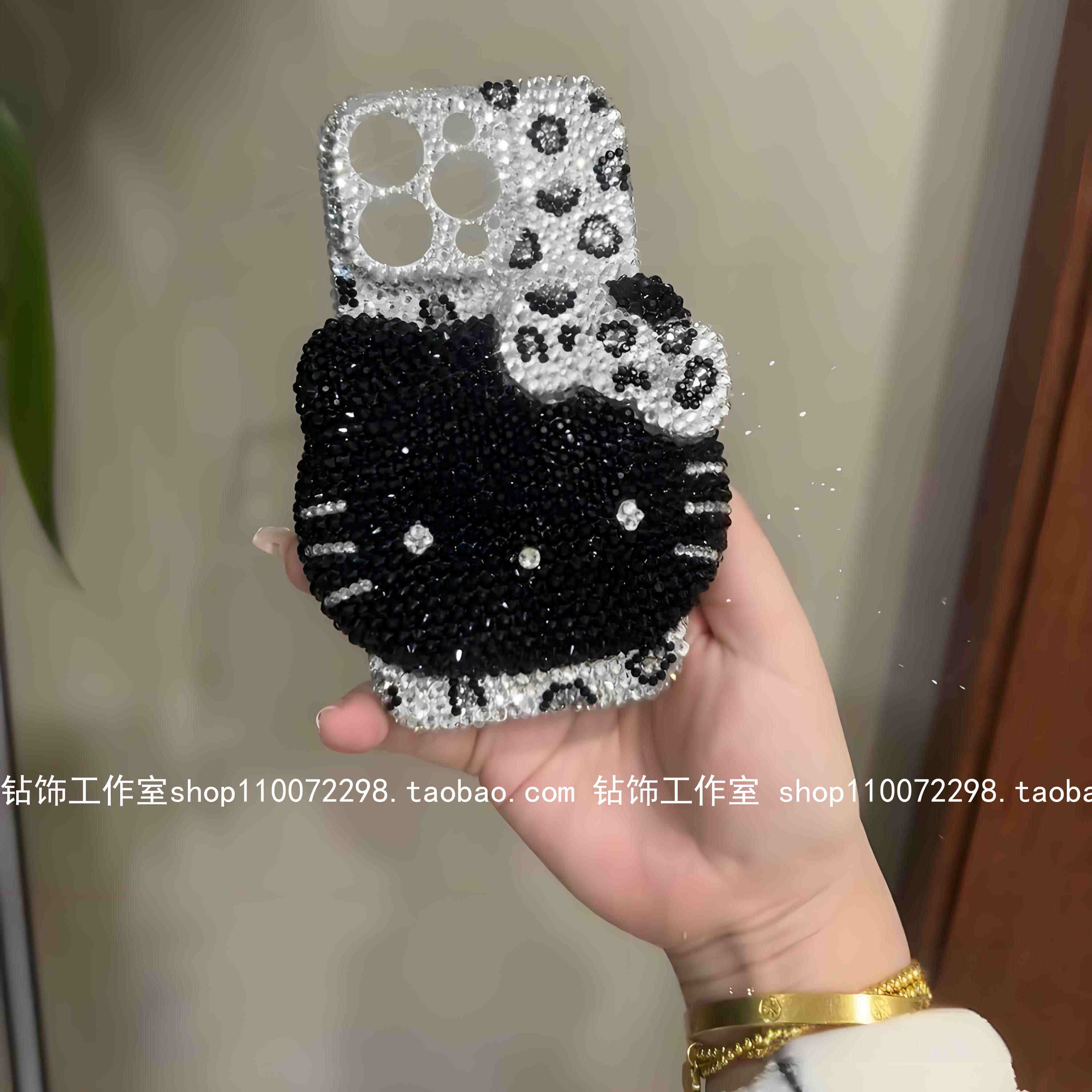 16promax镶钻苹果手机壳可爱装饰