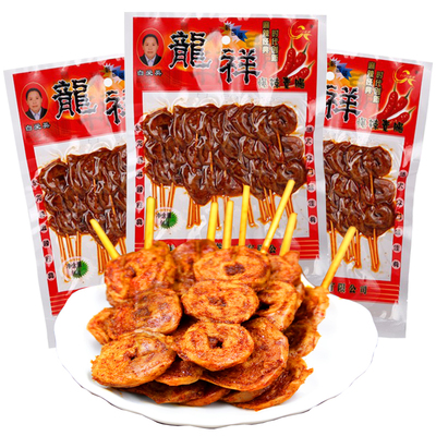 经典麻辣素食大辣串龙祥烤面筋