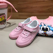 墨瓦mowa正品 软底糖果色休闲防滑女童男童运动鞋 小白鞋 小学生童鞋