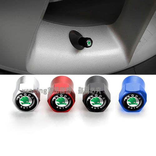 适用于斯柯达速派明锐柯迪亚克昕锐昕动晶锐汽车轮胎气门嘴帽改装