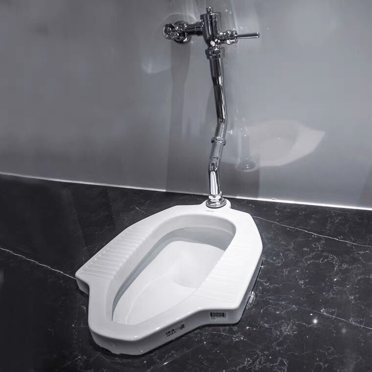 公共蹲坑商用 蹲便器 上进水大便器手动冲洗阀cw9rb 陶瓷dc603vsr