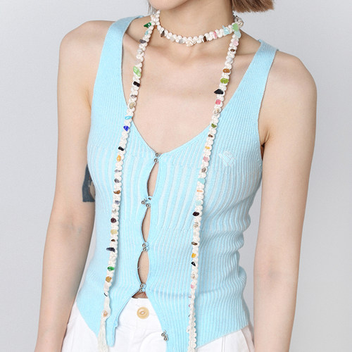 新款腰链彩色腰绳长款项链女颈饰