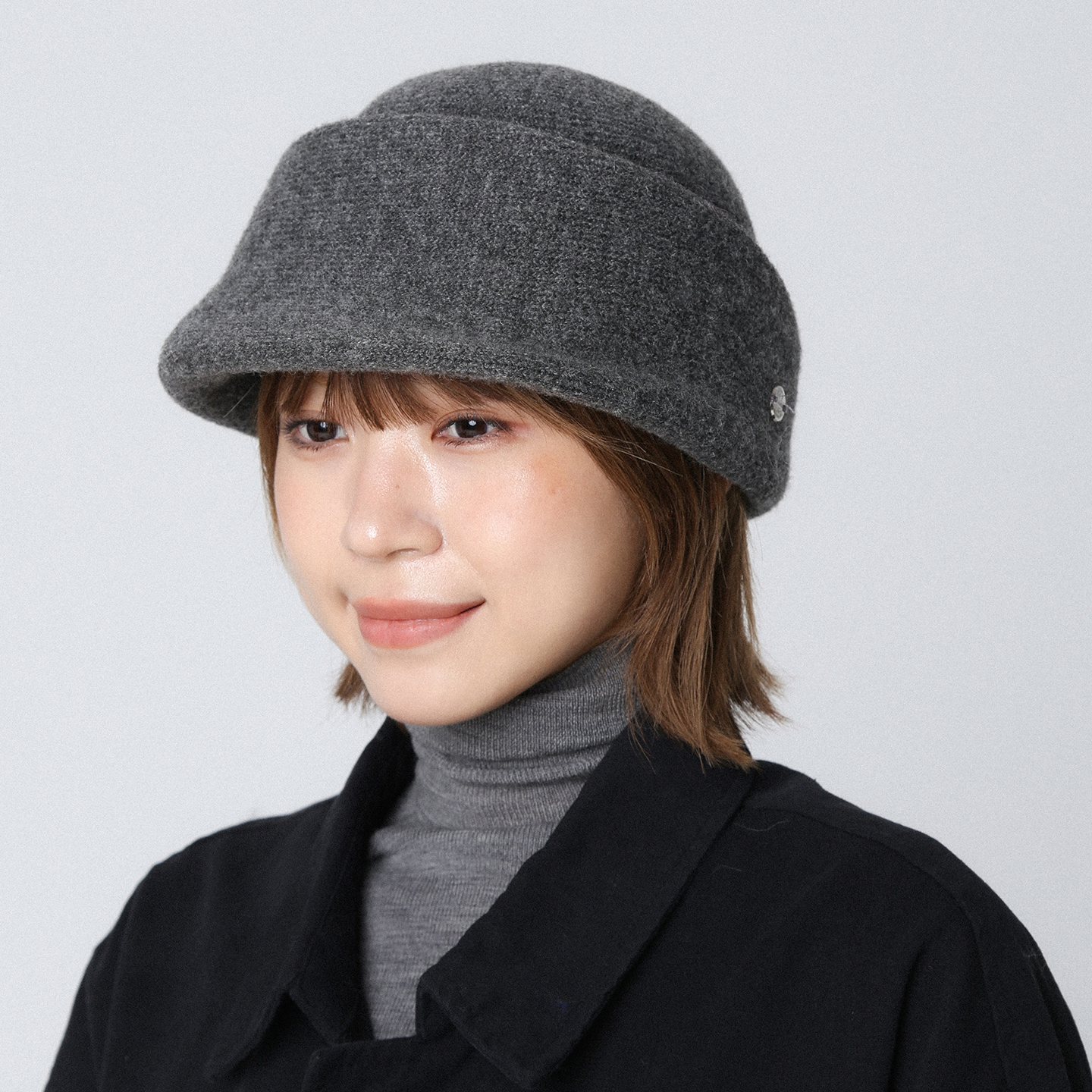 赫本风礼帽女针织帽气质渔夫帽