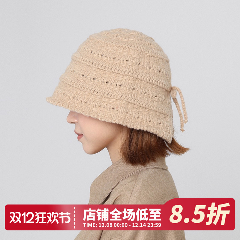 CHASELUCK长乐后开叉针织渔夫帽