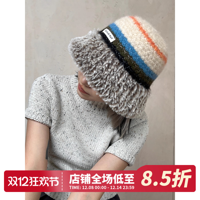 CHASELUCK长乐毛绒大头围渔夫帽