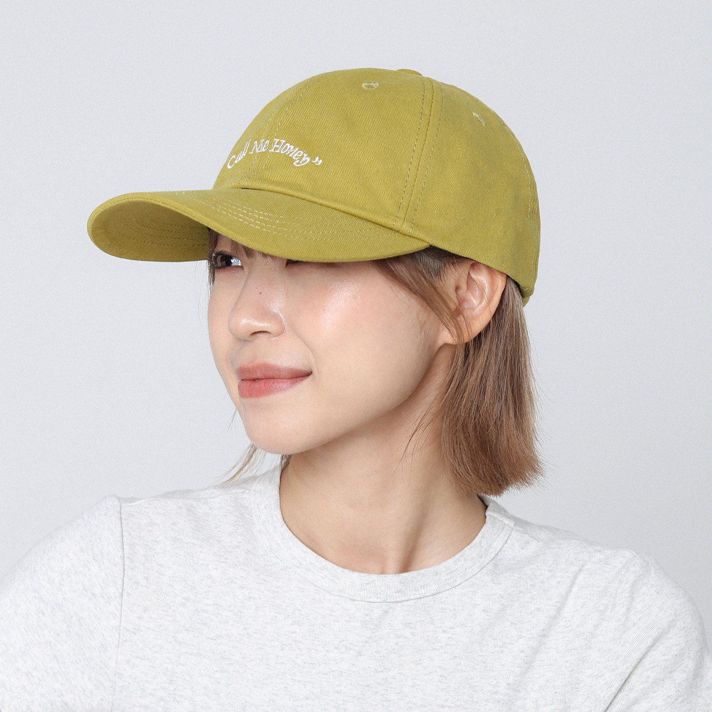 高品质苹果绿色字母棒球帽女防晒图片