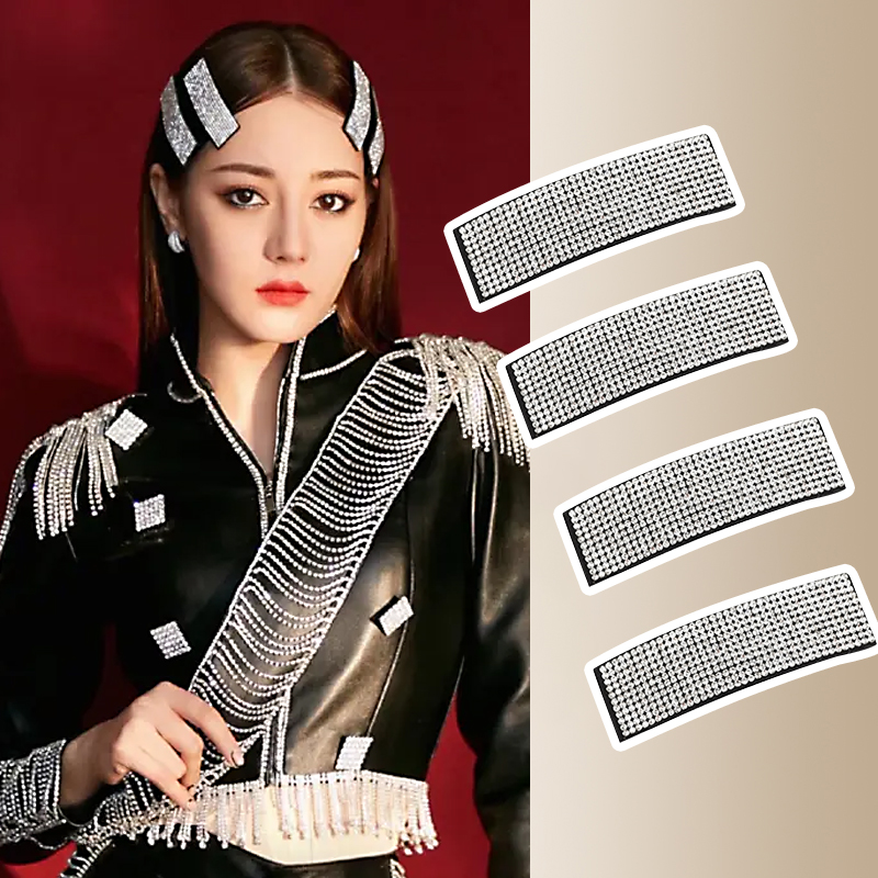 满钻发夹镶钻高光BB夹成人发边夹刘海夹女士后脑勺碎发卡掰掰顶夹