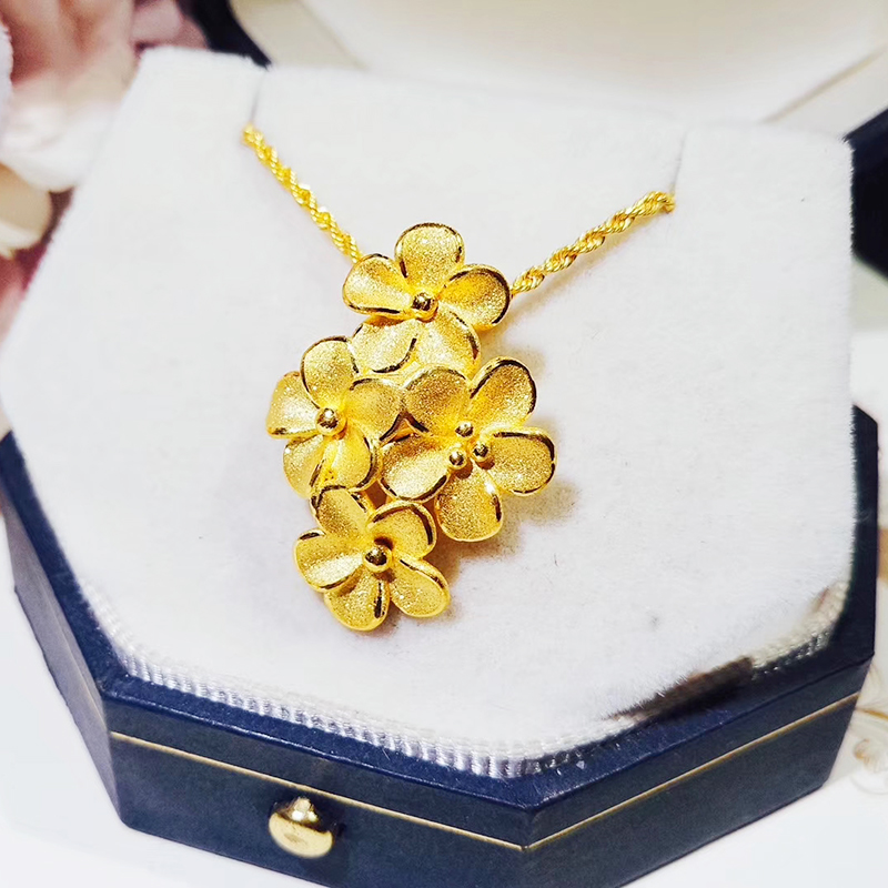 时尚送妈妈礼物足金项链