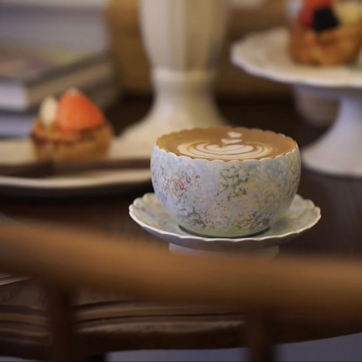 花间树里。景德镇粉引咖啡杯下午茶杯拉花杯拿铁杯花口杯蛋形杯