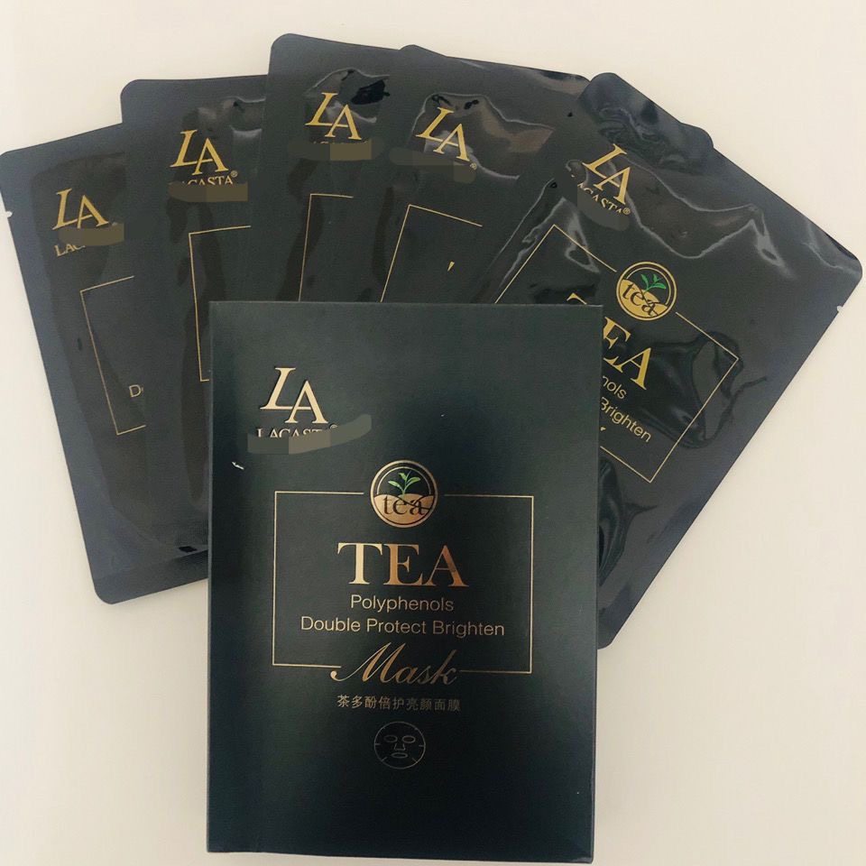 第一元素茶多酚倍润面膜5片 面膜贴提亮肤色去黄焕亮增白补水正品