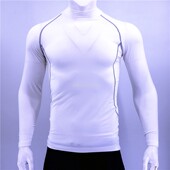 日单紧身快干衣 t恤 磨绒打底衣吸湿透气户外运动健身男女高领长袖