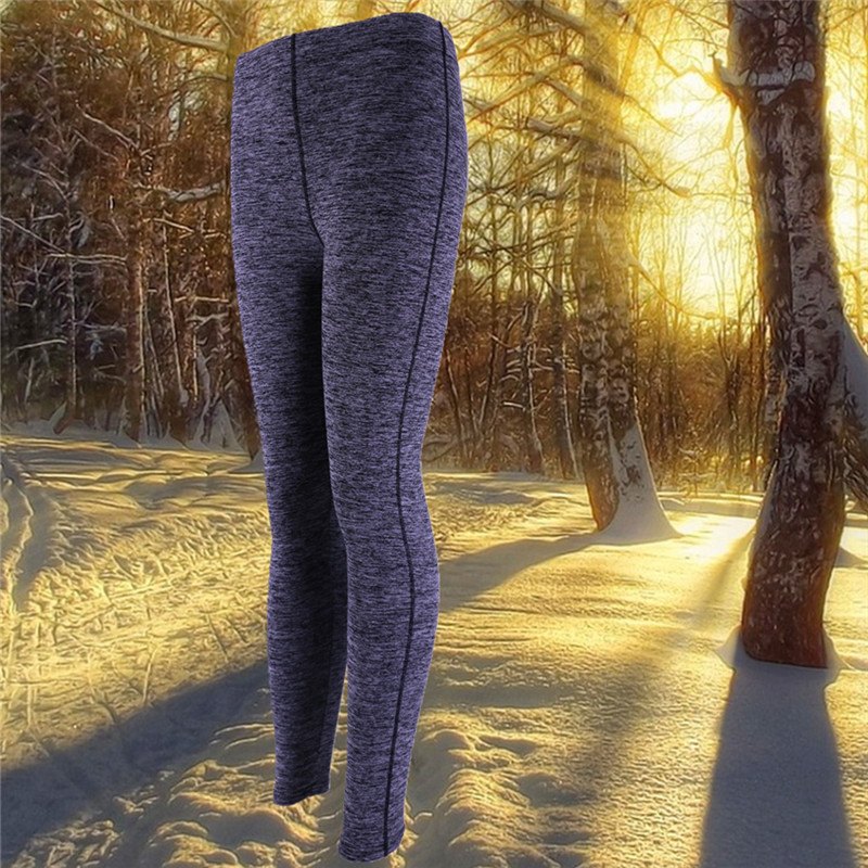 包邮速干紧身裤百搭健身跑瑜伽运动步吸湿排汗保暖中腰灰色女长裤