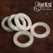 西都嘉瓠古代酒葫芦挂环天然玉石吊坠圆环平安扣手工打磨制作岫玉