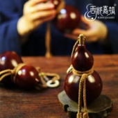古代酒葫芦小号传统大漆传统工艺装 酒水茶具摆件礼品文玩西都嘉瓠