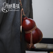 包邮 西都嘉瓠原创酒葫芦传统工艺可装 热水家居摆件节日礼品