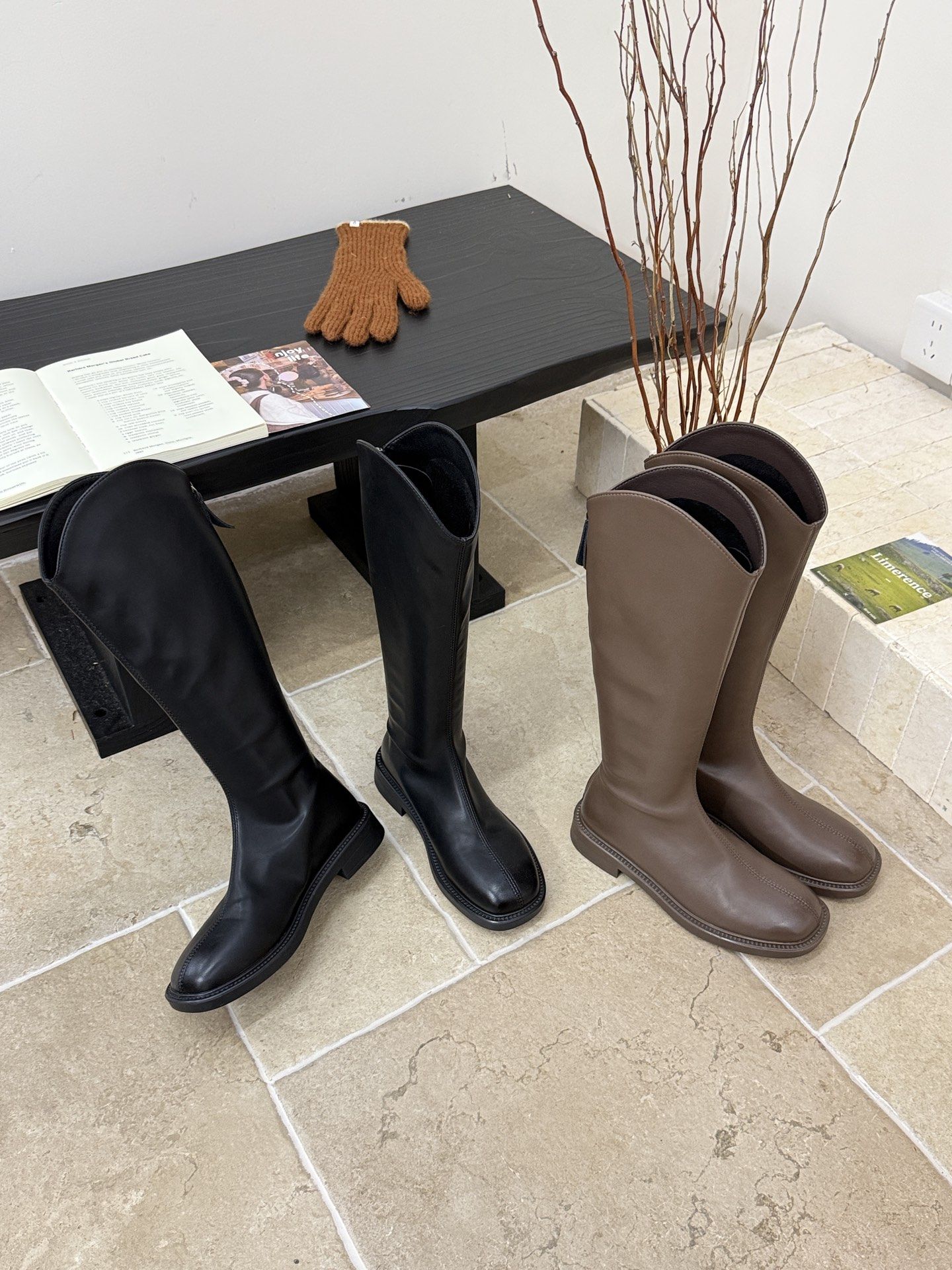 新款气质推荐V口方头长靴女新款2025秋冬季不过膝骑士靴显瘦厚底,女鞋,骑士靴,淘宝优惠券,粉丝福利购,淘宝优惠卷