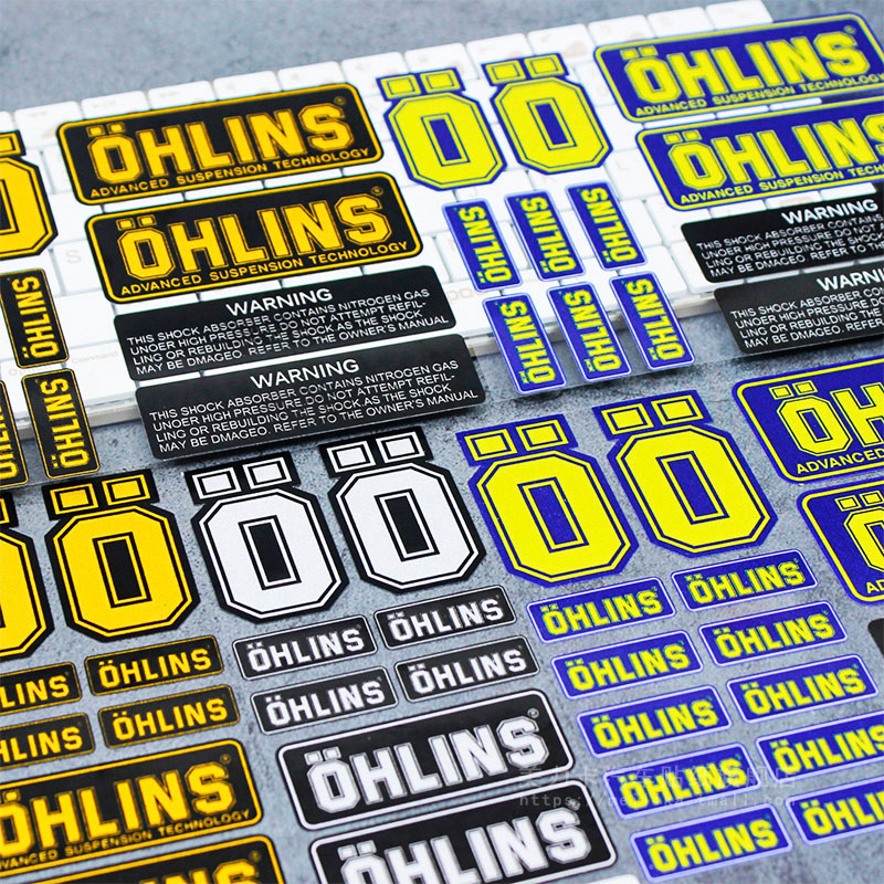 摩托车改装减震器反光贴纸