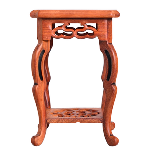 花梨木海马几中式实木红木小花几奇石头花盆景多肉摆放架印章托架