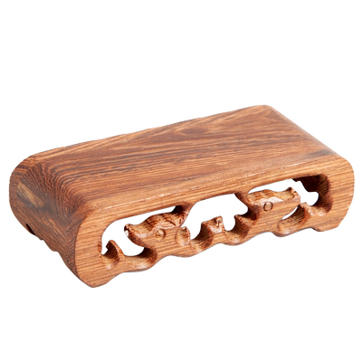 鸡翅木雕刻奇石红木木质花瓶佛像