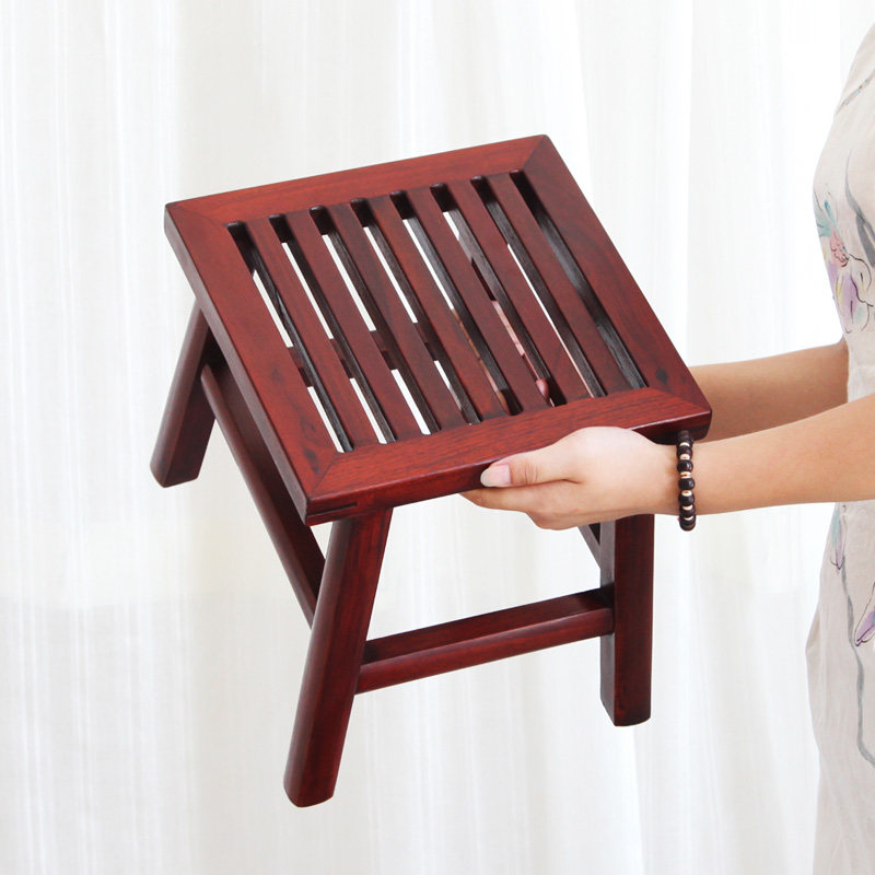 红木质小板凳家用小凳子实木小矮凳黑檀木酸枝木儿童洗脚凳小木凳