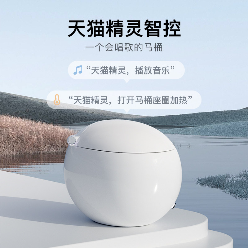 智能马桶鸡蛋形坐便器妇洗烘干